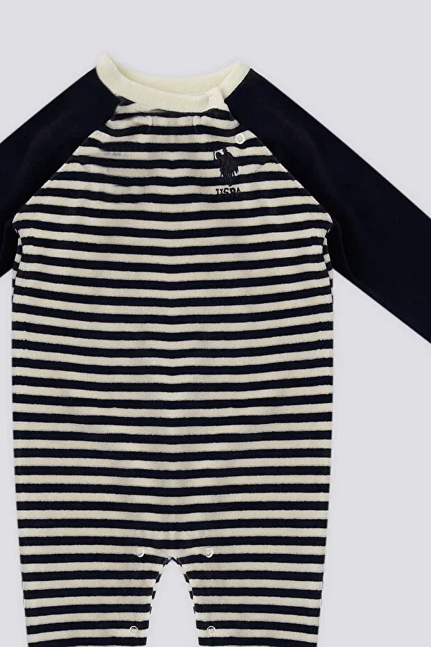 Детский комбинезон для девочек с длинным рукавом U.S. Polo Assn., Vanilla — фото 3