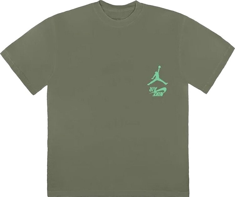 Футболка Cactus Jack by Travis Scott x Air Jordan Highest T-Shirt 'Green', зеленый — фото 2