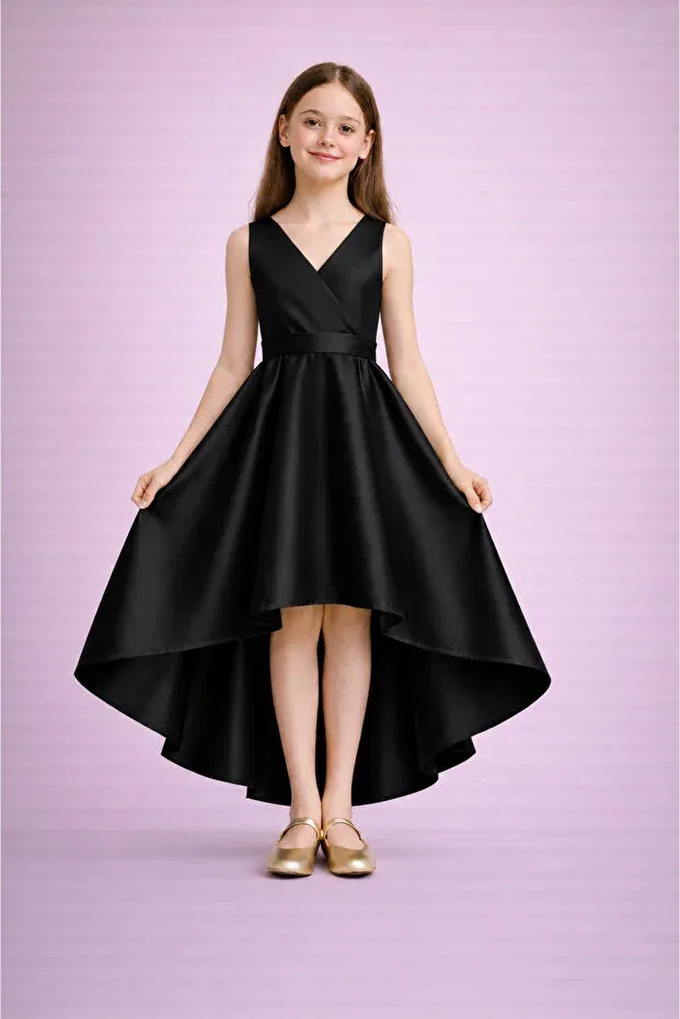 Детское платье для девочек с длинным рукавом Nsmkidslife, Black