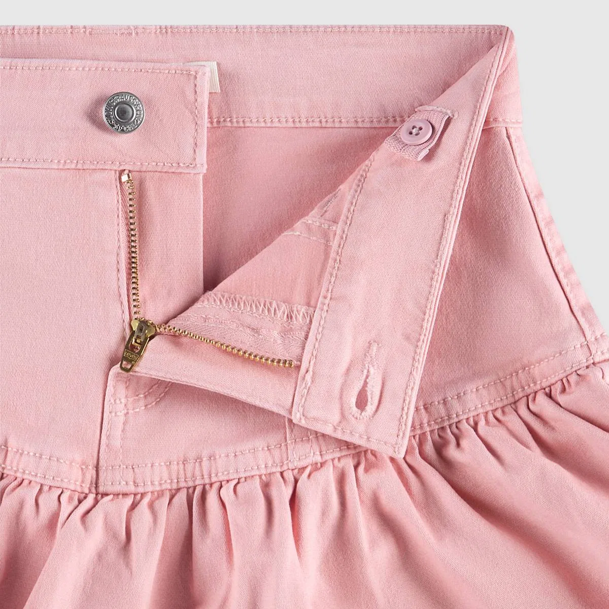 Юбка-Бордюр в стиле скутера для девочек 7-16 лет Levi's, Powder Pink - Pink — фото 3