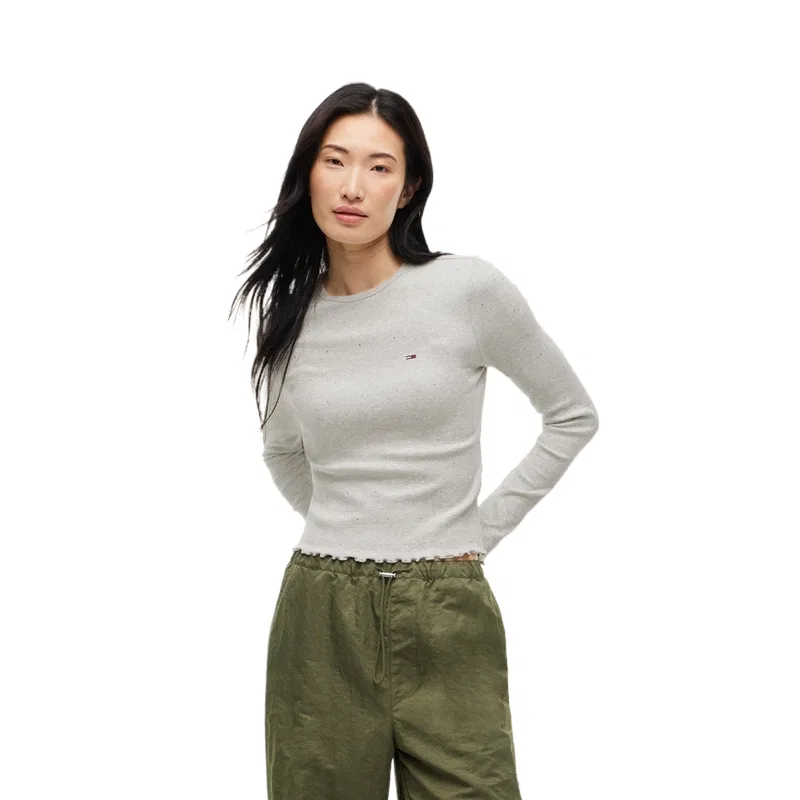 Женская футболка с круглым вырезом Tommy Hilfiger, Gray P08