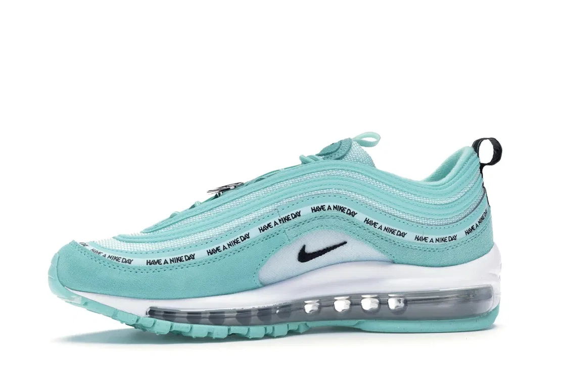 Детские кроссовки Lifestyle с принтом Nike Air Max 97 Have a Day Tropical Twist Nike, Tropical Twist/Black-Teal Tint-White — фото 3