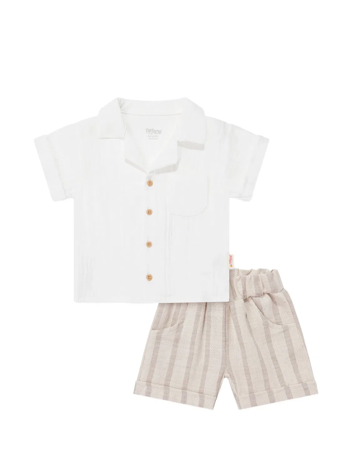 Шорты на пуговицах Tiffany Kids, белый
