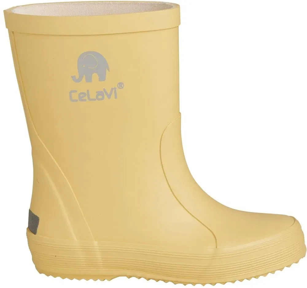 Резиновые сапоги детские Basic wellies-solid Celavi, желтый — фото 2