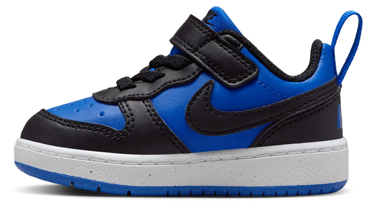 Кроссовки для мальчиков Court Borough Low Recraft Nike, цвет Game Royal/Black/White — фото 2
