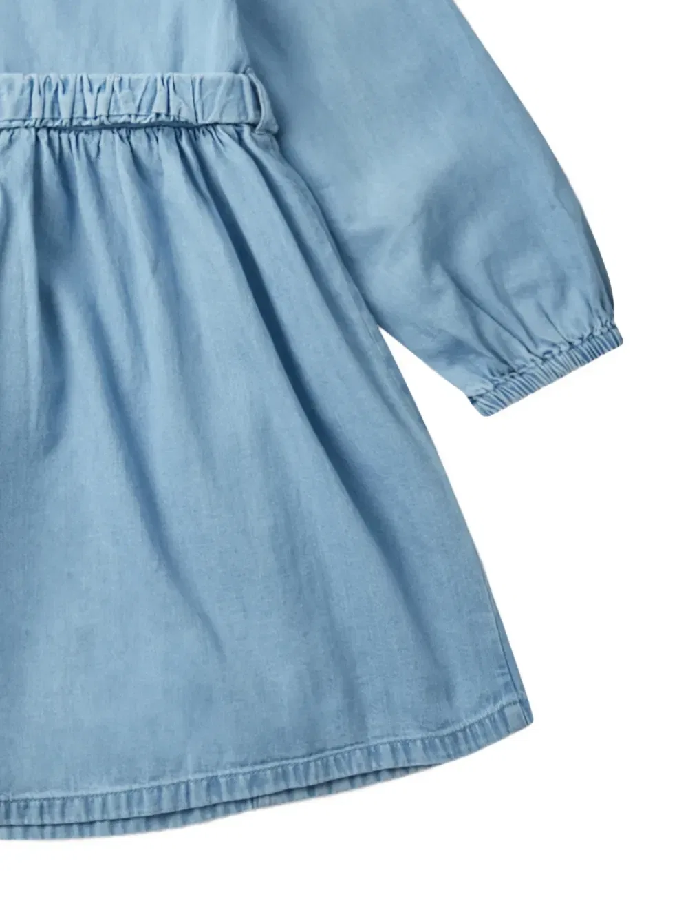 Платье с поясом и нашивкой Stella McCartney Kids, синий — фото 4