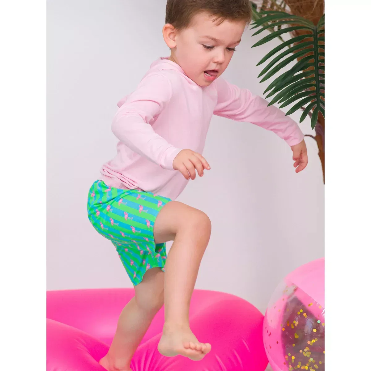Детское худи с защитой от солнца UPF 50+ RuggedButts, Pink — фото 3