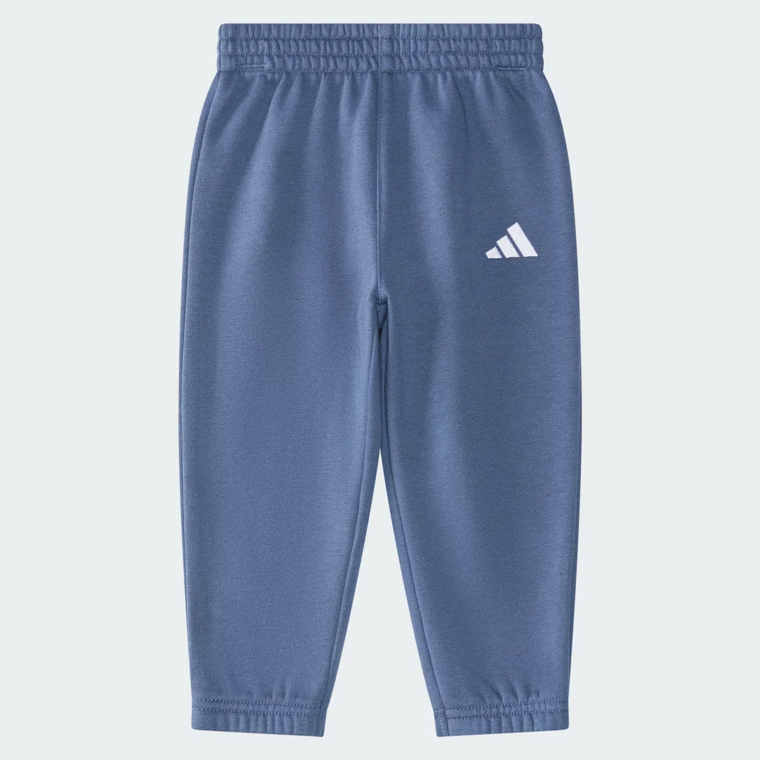 Детский спортивный костюм из флиса, толстовка и штаны, ess small logo promo Adidas Sportswear, темно-синий — фото 4