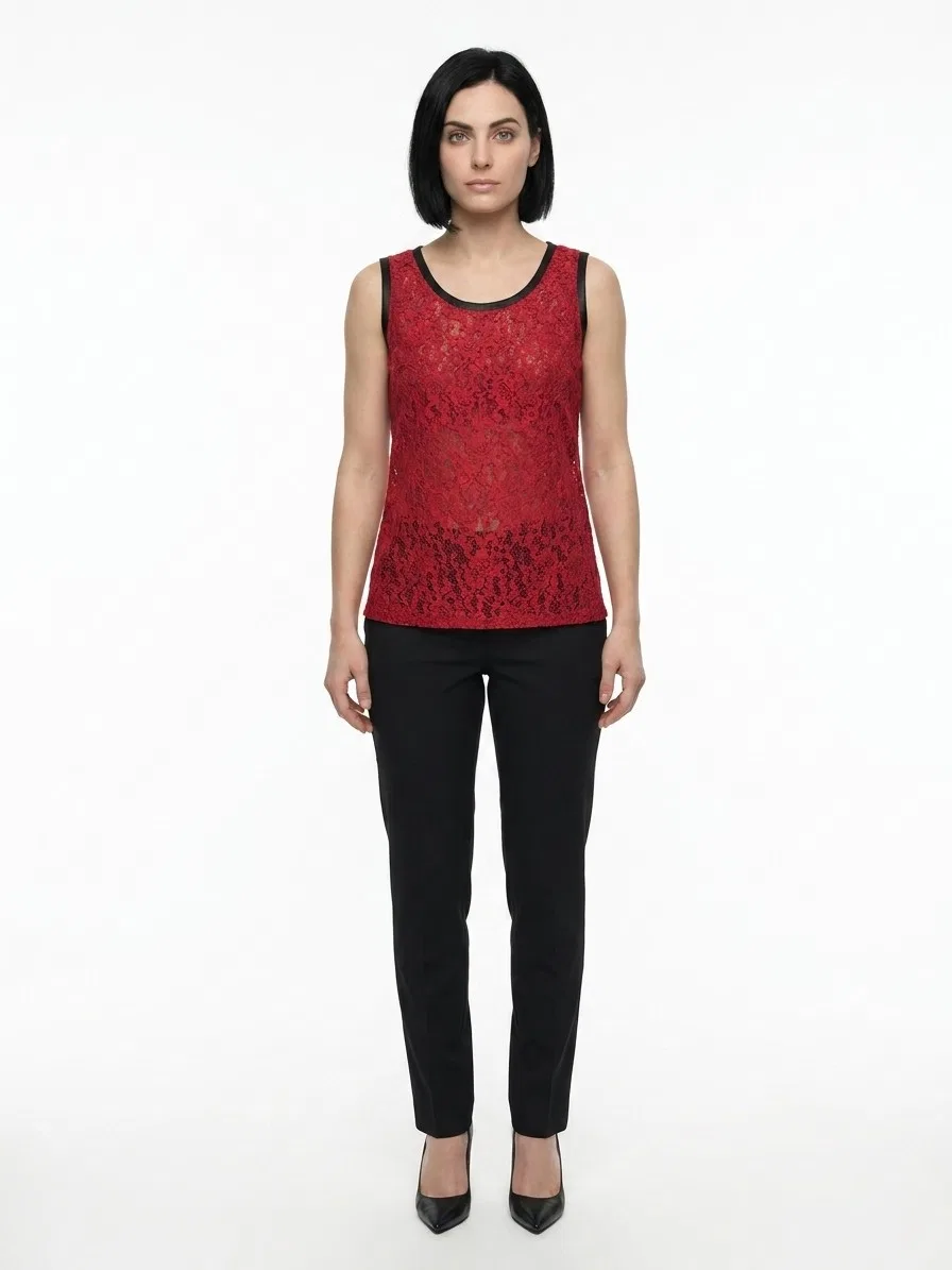 Женская футболка без рукавов Multicolor Acetate Sleeveles T-Shirt Dolce & Gabbana, Multicolor
