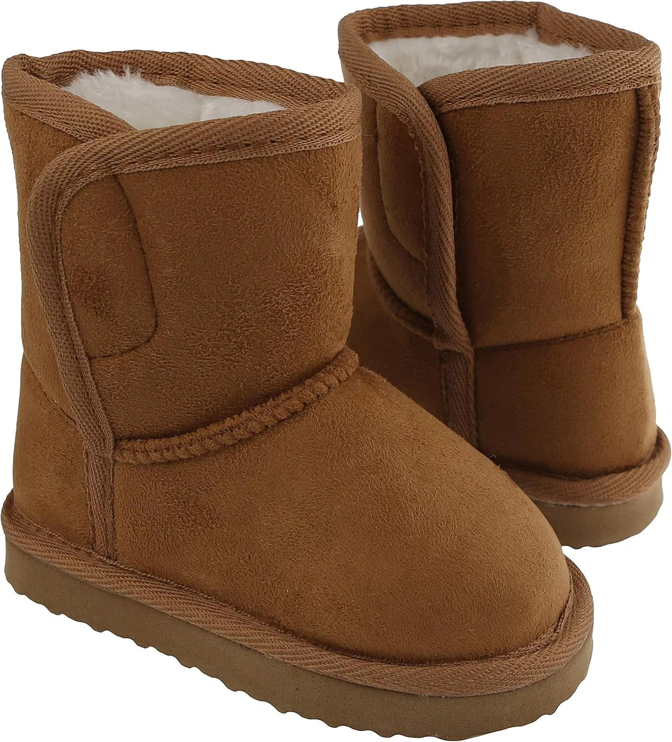 Детские ботинки на подкладке для девочек Capelli New York, Chestnut Velcro