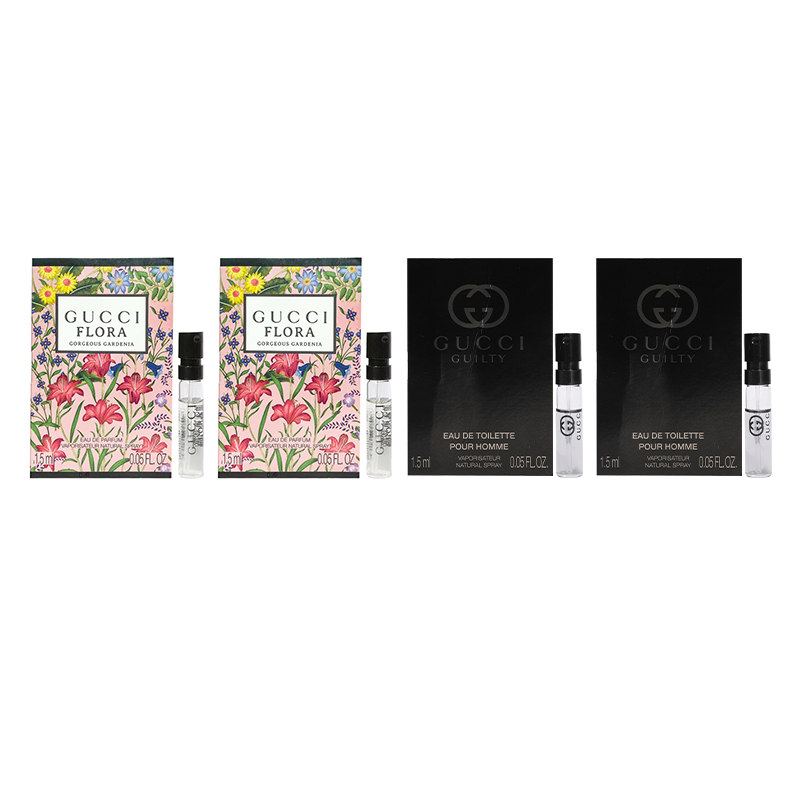 

Набор пробников ароматов Dreamy Gardenia Collection+Sinful Love Collection Eau De Parfum Eau De Toilette 1,5 мл*4 GUCCI, Dreamy Begonia 1.5ml*2+Sinful Men's светло-1.5ml*2
