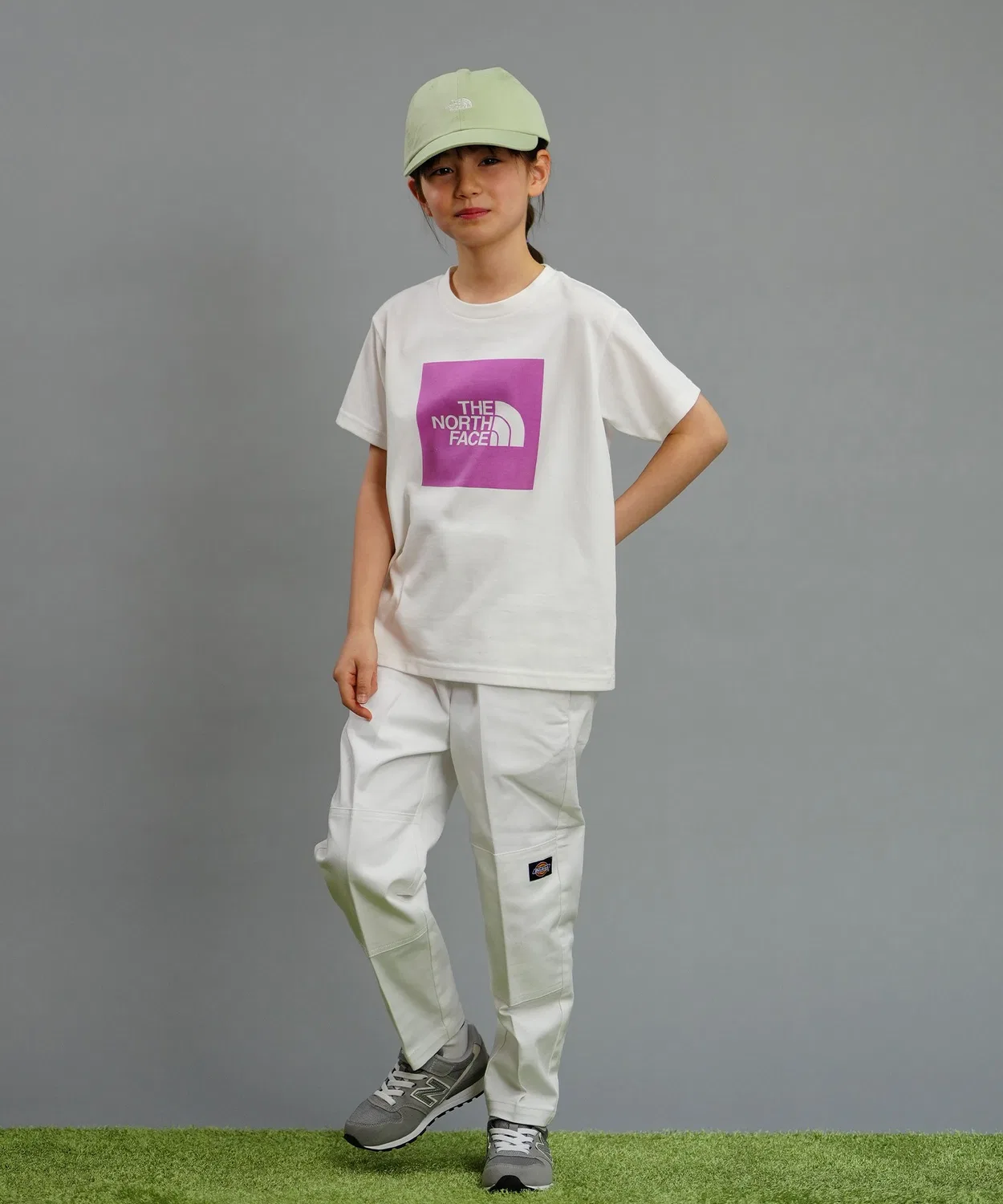 Штаны детские Dickies двойные колени свободные жёлтые — фото 4
