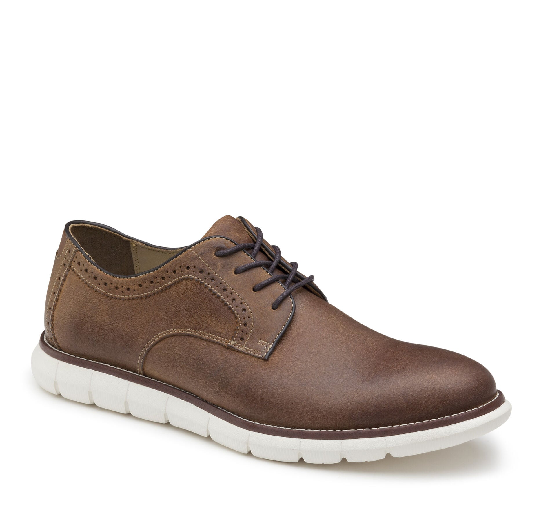 

Мужские повседневные туфли на шнуровке Holden Oiled Leather Plain Toe от Johnston & Murphy, Tan Oiled Full Grain