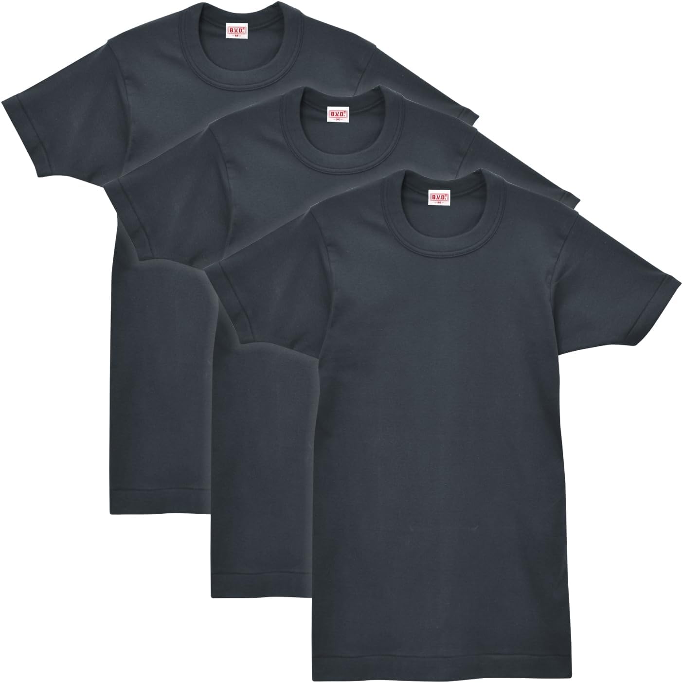 

Футболка BVD GOLD с круглым вырезом и коротким рукавом, комплект из 3 предметов, 100% хлопок, мужская, темно-синий