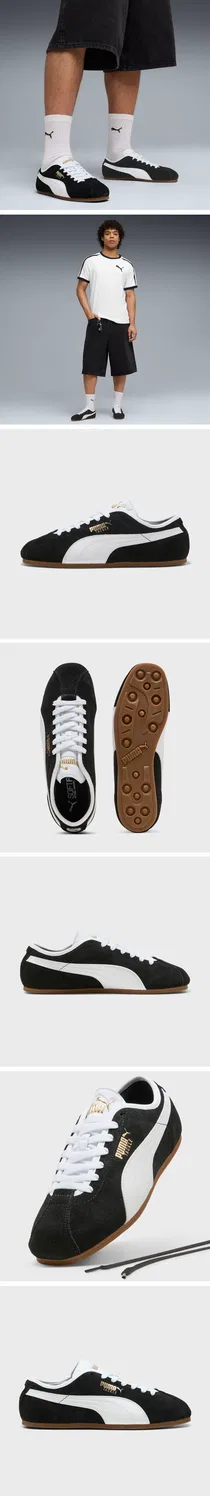 Мужские низкие кроссовки Tackle чёрные с белым от Puma — фото 2