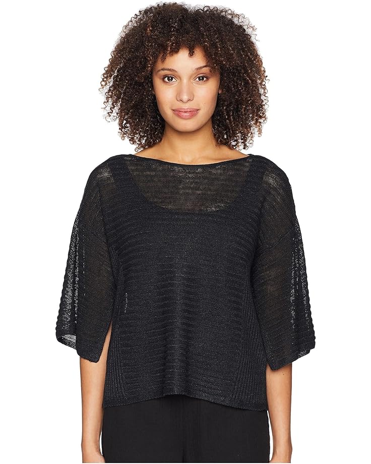 

Свитер Eileen Fisher Bateau Neck Top, черный