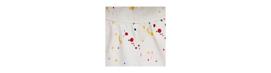 Короткая юбка-плиссе для девочек Desigual, off белый — фото 4