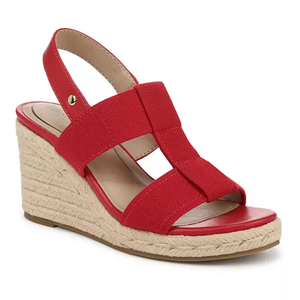 Женские эспадрильи на клиньях Tallulah Lifestride, цвет red faux leather