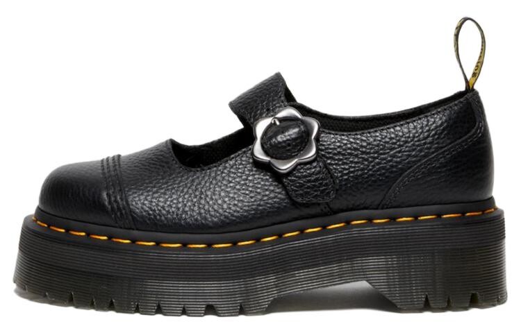 

Туфли на платформе женские низкие черные Dr.Martens