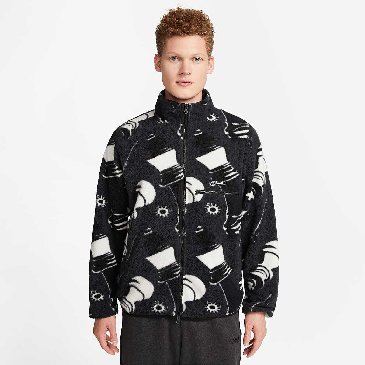 

Куртка LEBRON JAMES NBB FLEECE JACKET Nike, цвет Dunkles Rauchgrau