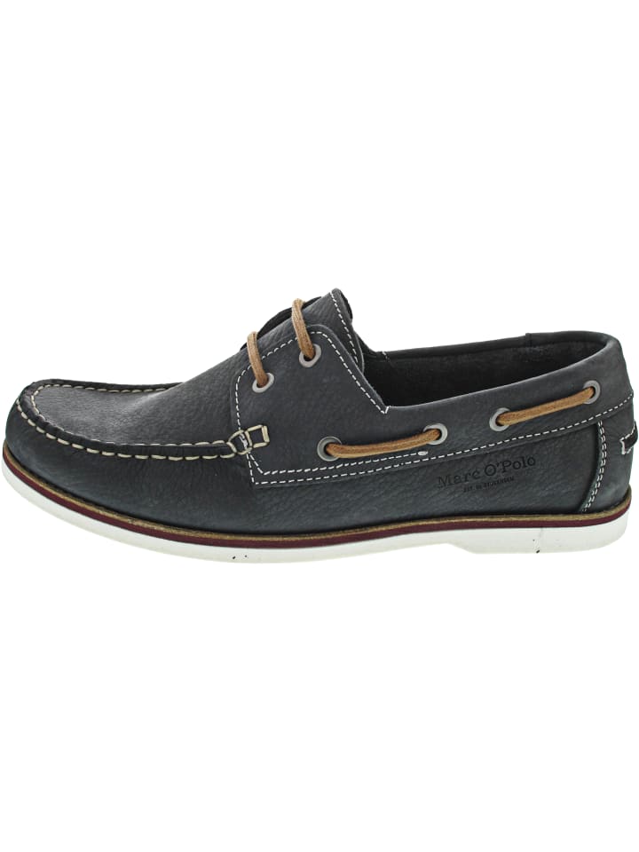 

Спортивные кроссовки на шнуровке Marc O'Polo Boatshoe, синие