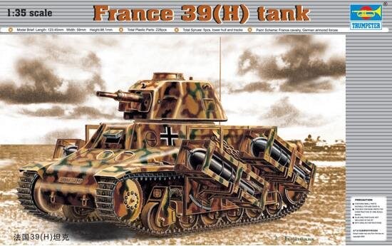 

Комплект модели France 39(H) TANK SA 38 TRUMPETER