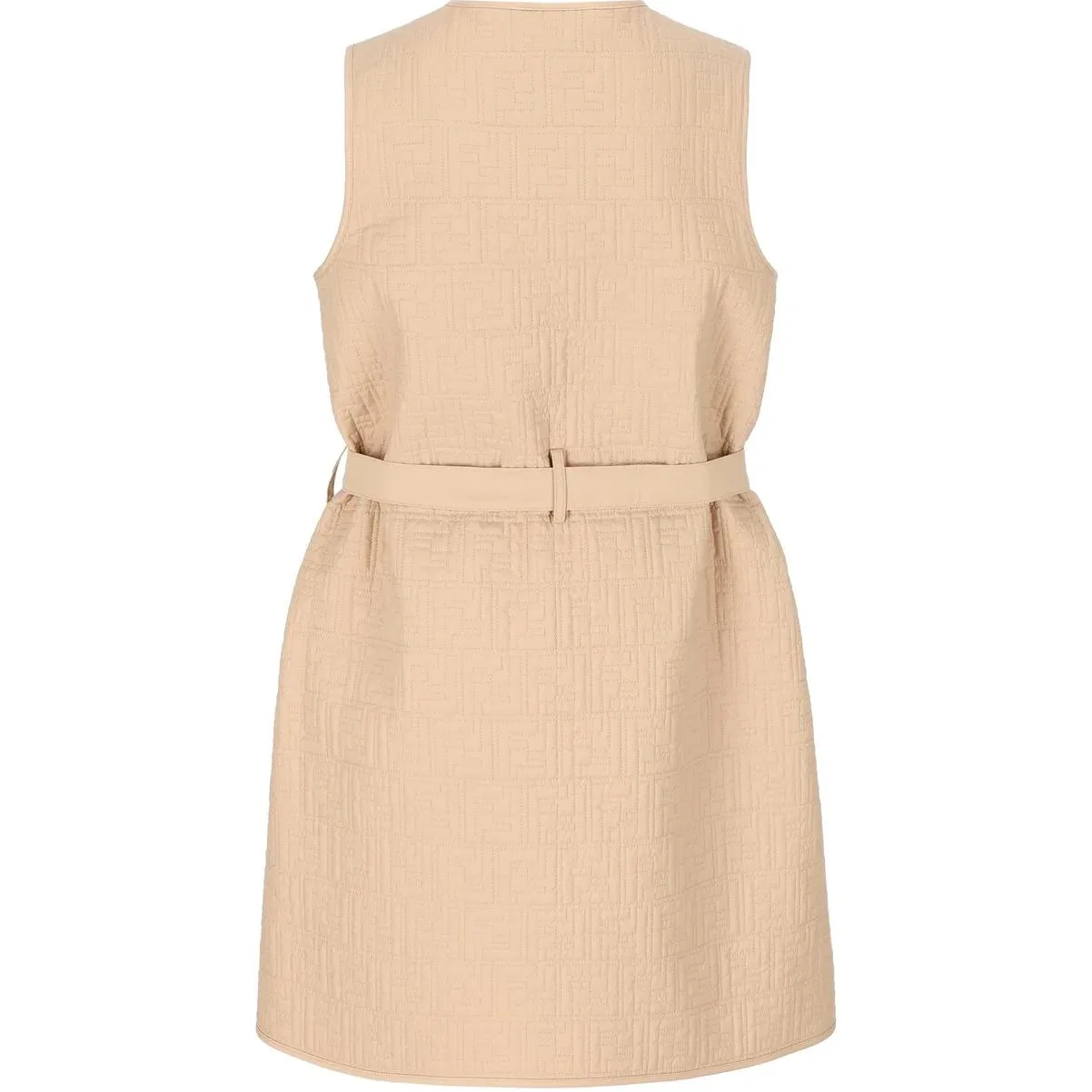Платье детское с круглым вырезом FENDI Light Umber — фото 3