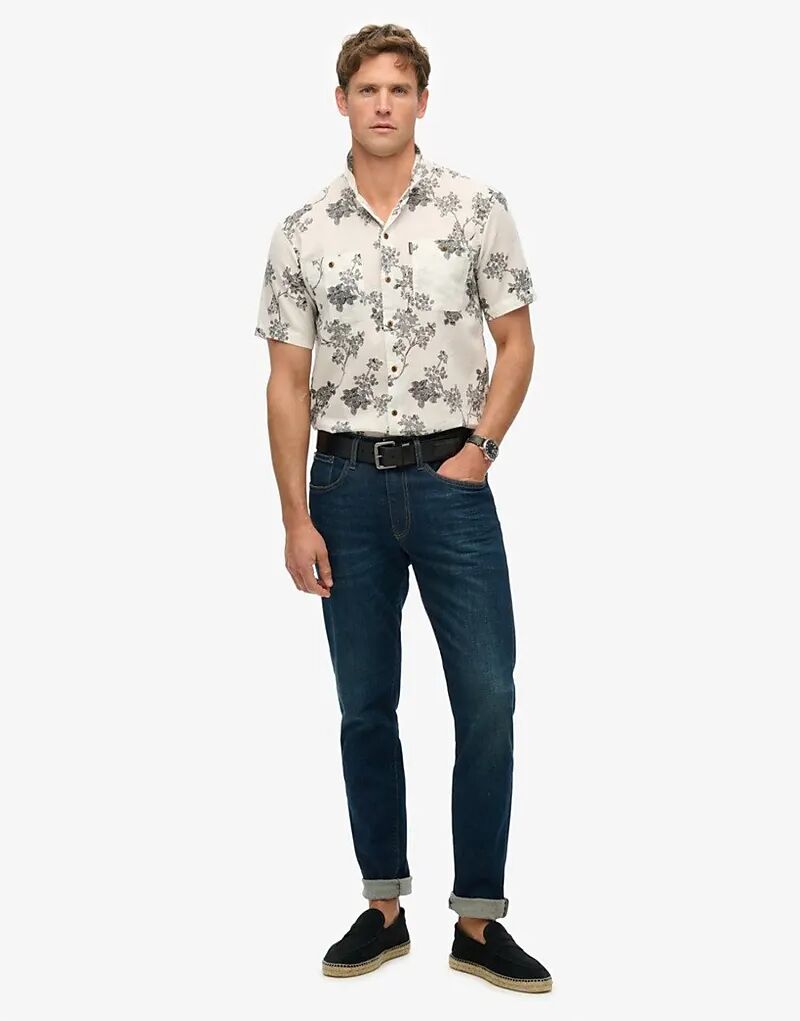 

Пляжная рубашка Superdry с короткими рукавами в цвете Yoshino Optic