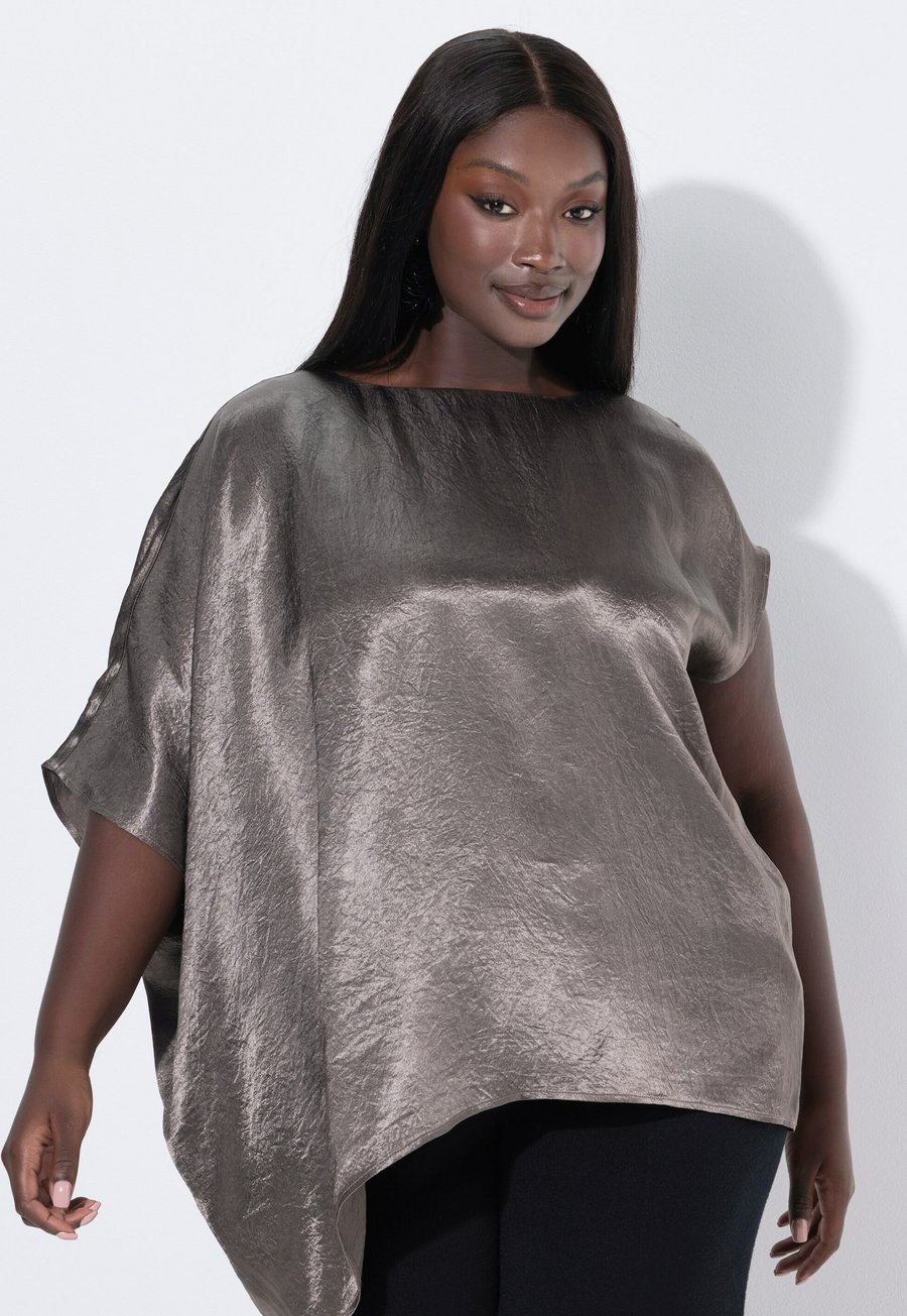 

Блуза Ulla Popken Blouse, Pale Brown/Light Brown