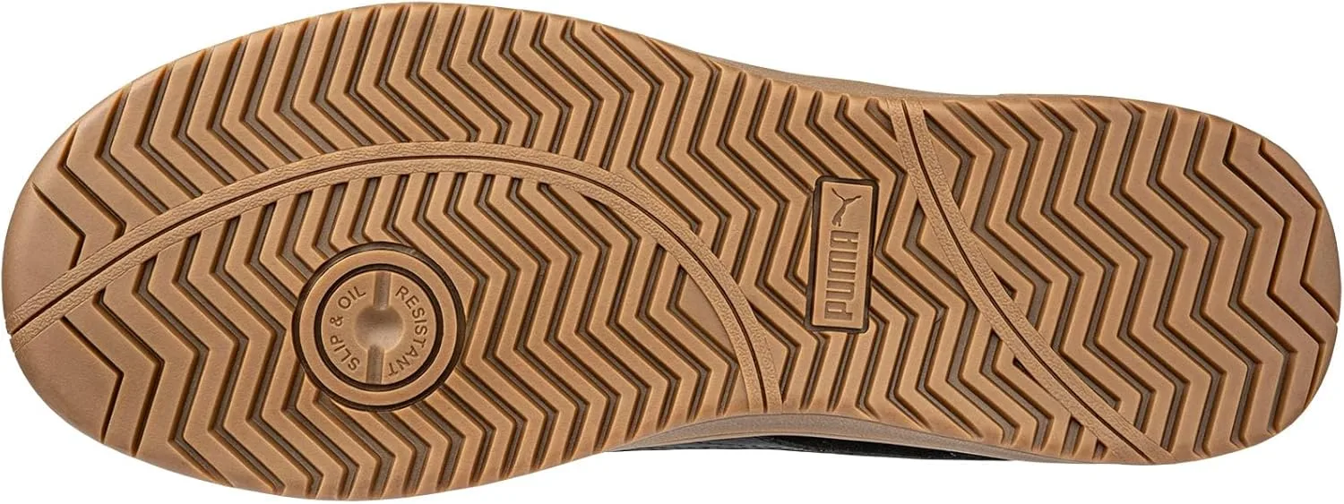 Защитные ботинки PUMA Safety Iconic Low S1PL ESD FO HRO SR унисекс, с противоскользящим покрытием из стекловолокна без металлических элементов, белый/черный — фото 4