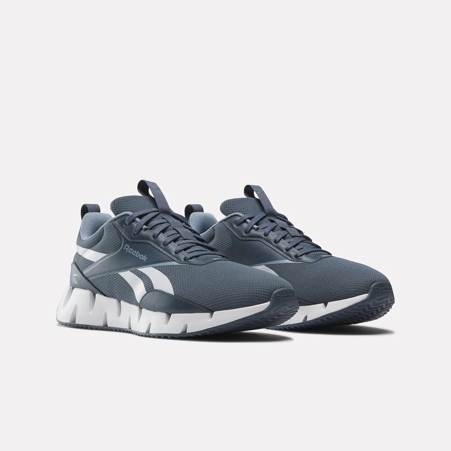 Кроссовки Reebok унисекс Zig Dynamica Str, белый/синий/синий — фото 2