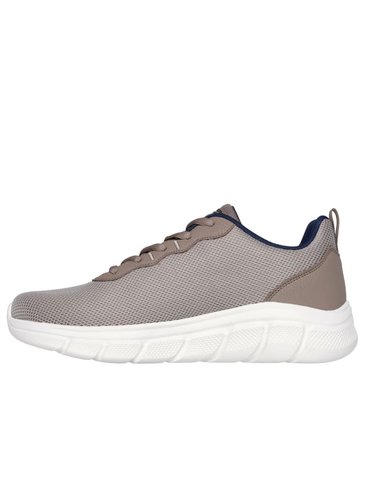 Кроссовки на шнуровке BOBS B FLEX Skechers, серо-коричневый — фото 4