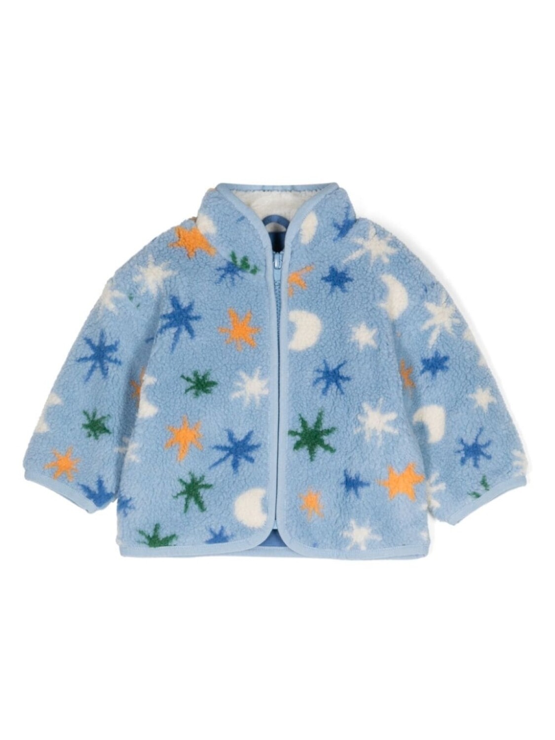 

Stella McCartney Kids куртка из шерпы с узором, синий
