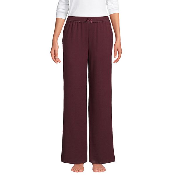 

Женские пижамные штаны pointelle Lands' End, Lush Burgundy