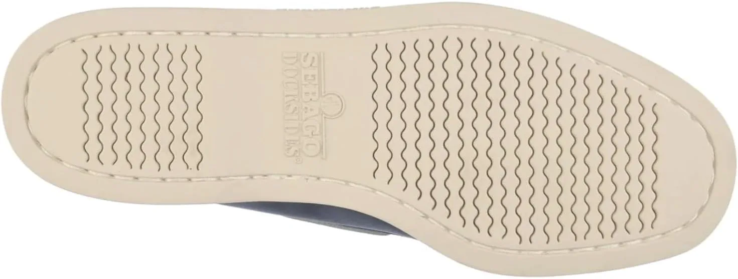 Мокасины Sebago Portland Nubuck - ручная работа, с кожаной подкладкой, с резиновой подошвой с протектором, не оставляющей следов и не скользящей, синий — фото 4