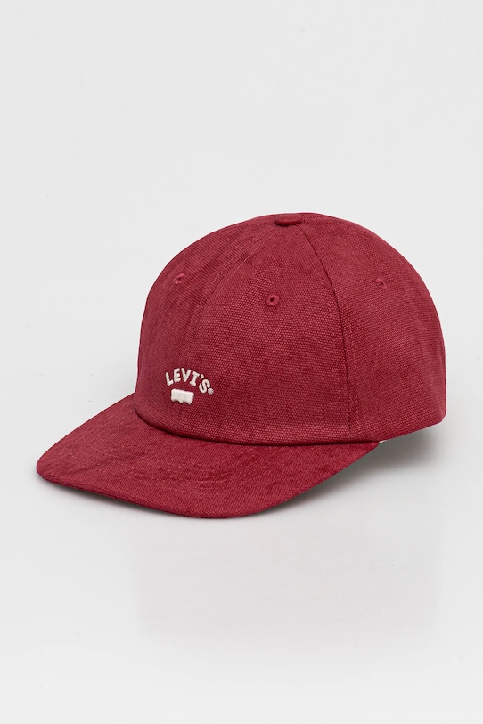 

Хлопковая кепка с козырьком Levi'S, красный