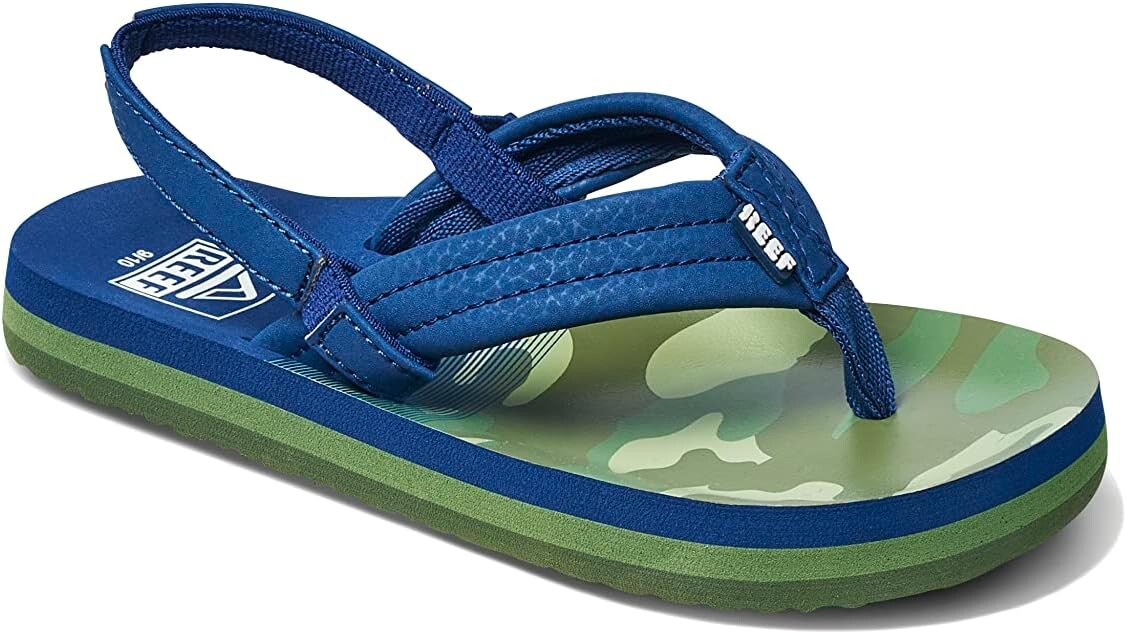 

Шлепанцы Reef Kids Little Ahi Flip Flop Reef, цвет Navy/Camo