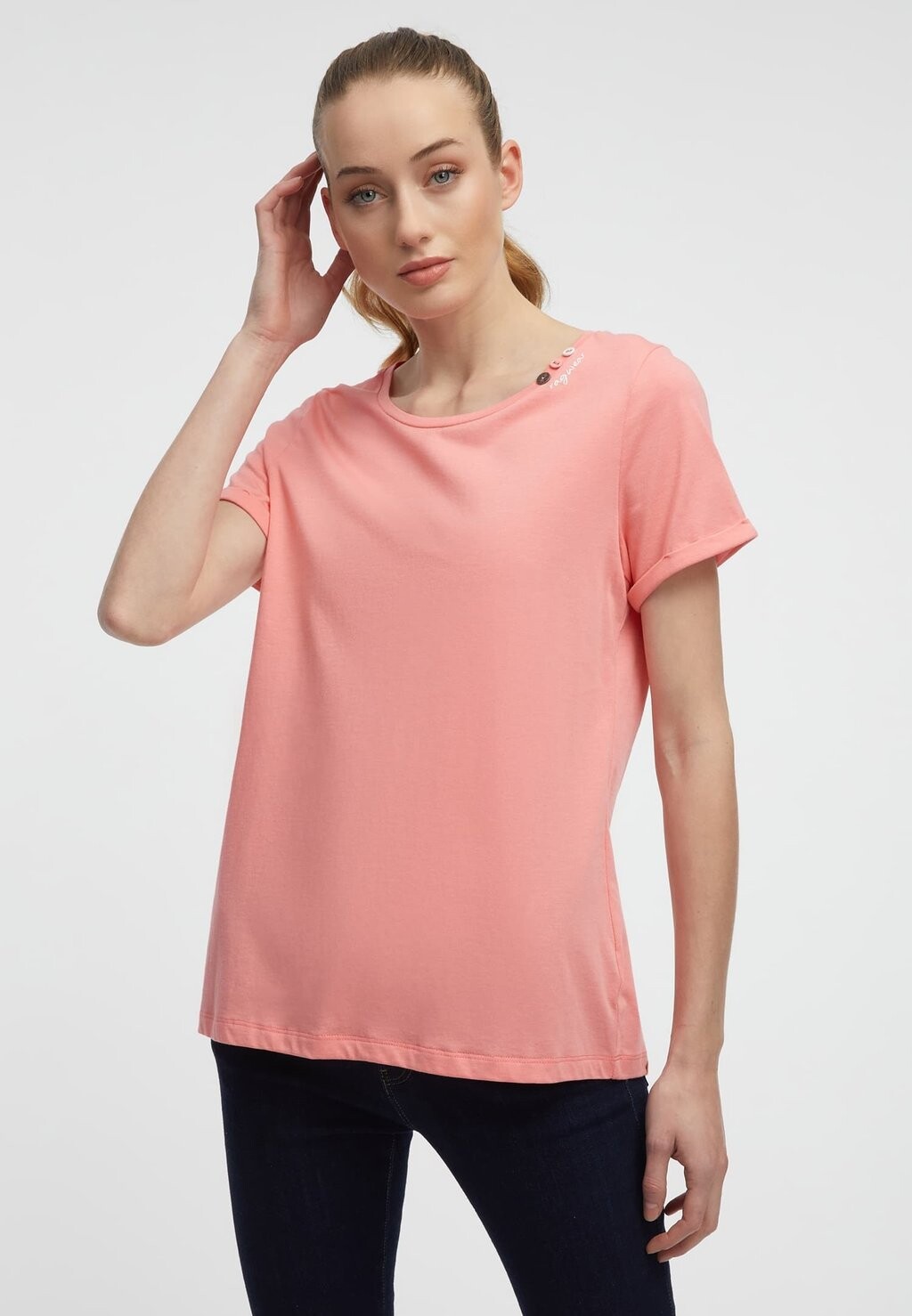 

Футболка базовая Ragwear, цвет coral