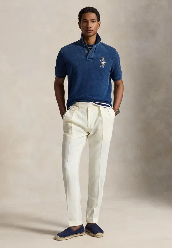 Футболка поло Classic fit polo bear, Polo Ralph Lauren, ньюпорт/средний индиго — фото 2
