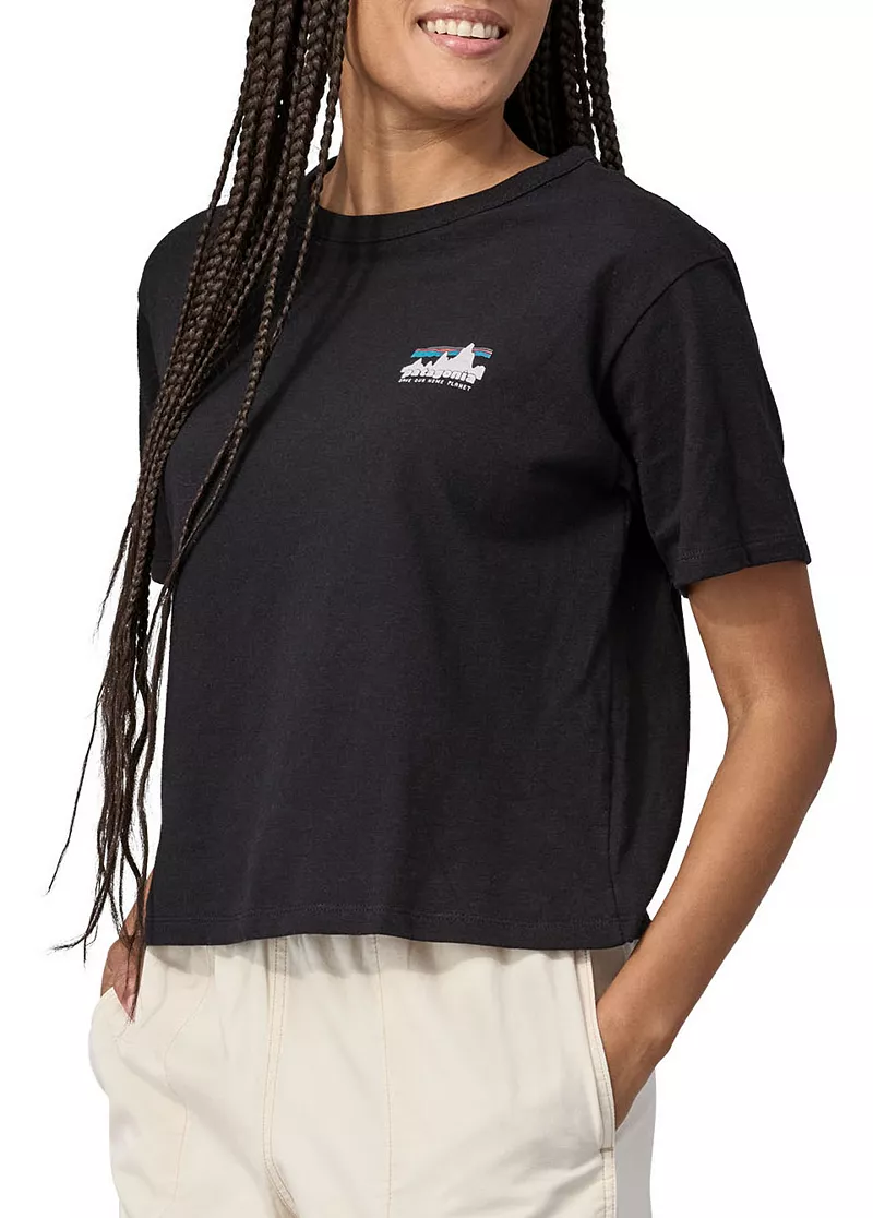 

Женская футболка Patagonia '73 Skyline Easy Cut Responsibili, цвет Ink Black