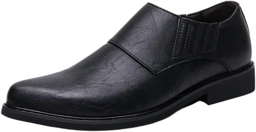 Туфли кожаные мужские Formal Shoes Slip-On Black UOPYNE