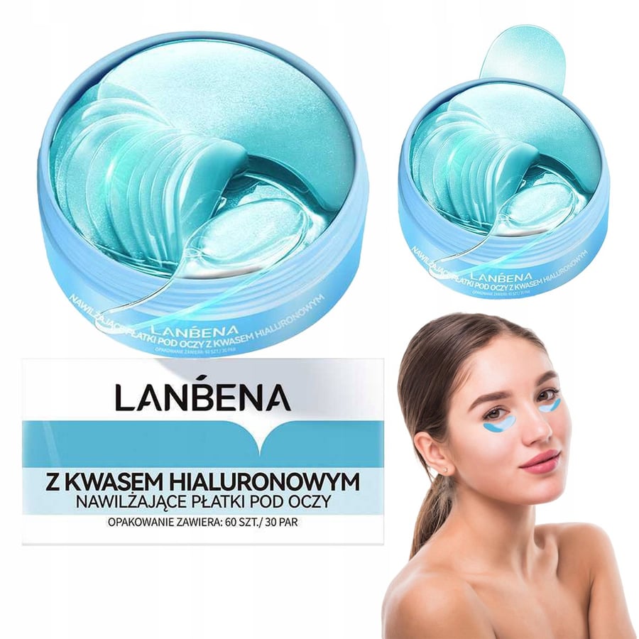 

Lanbena Eye Mask Hydrogel Gel Pads Hyaluronic Acid 60 шт.