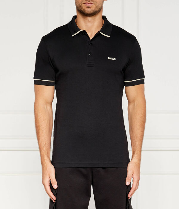 

Рубашка поло Slim fit Boss Green, черный