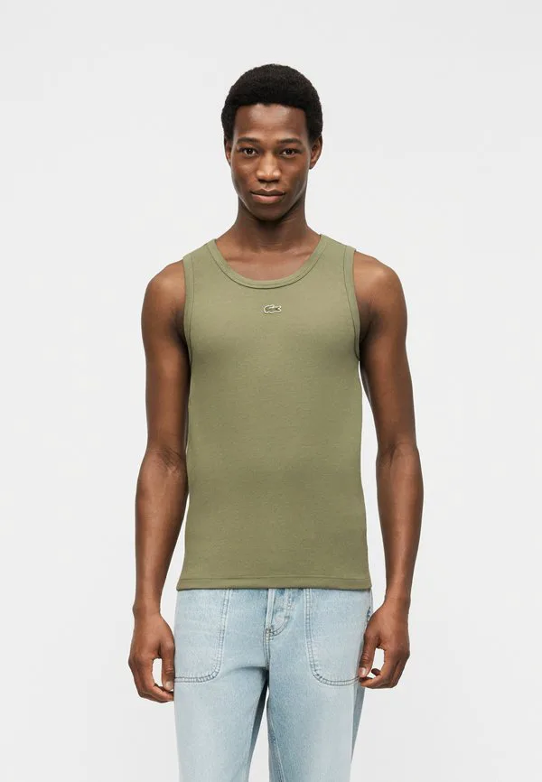 Топ Lacoste Khaki, унисекс, базовый, хаки