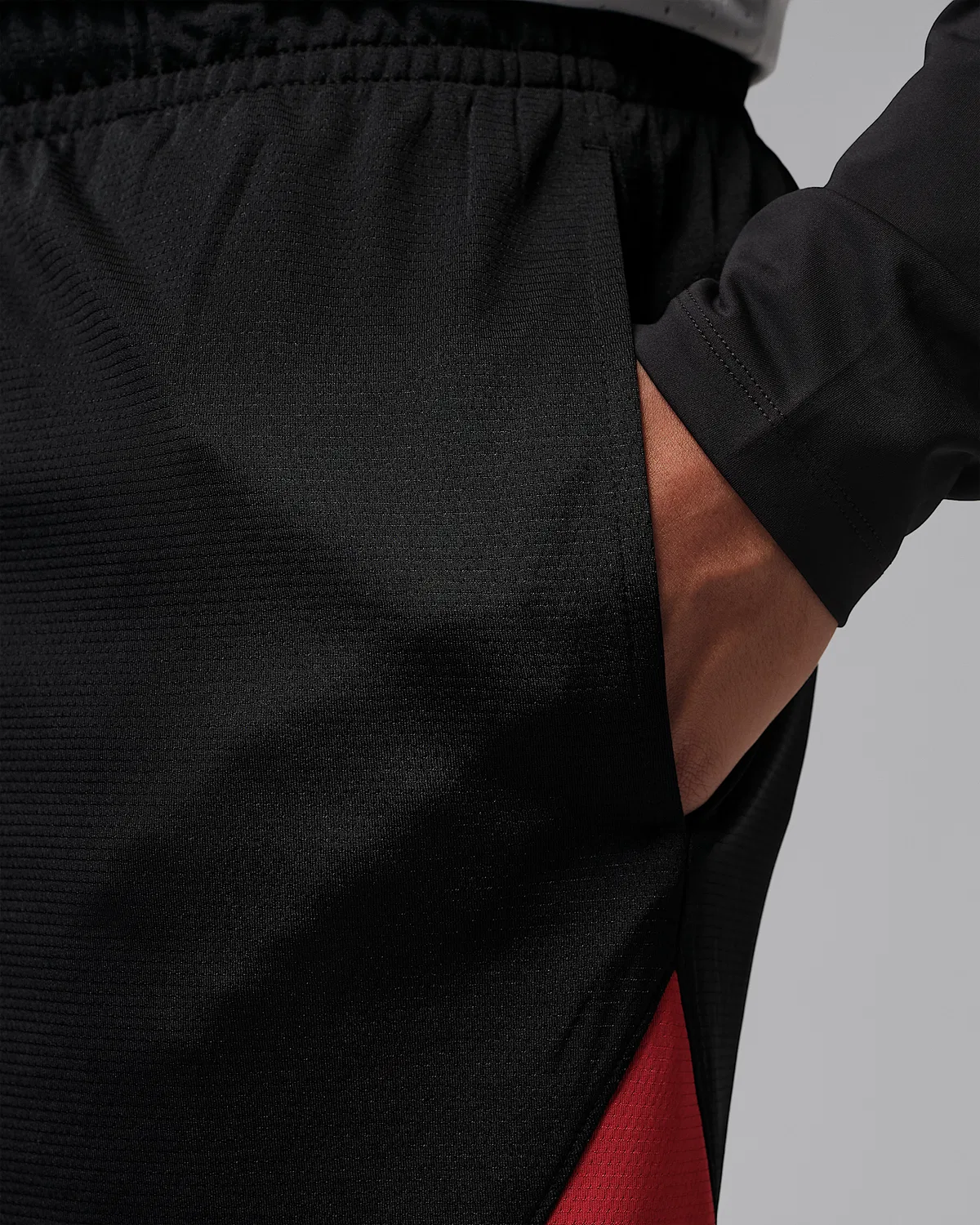 Мужские шорты Dri-FIT Jordan Sport, Black/Gym Red/White — фото 4