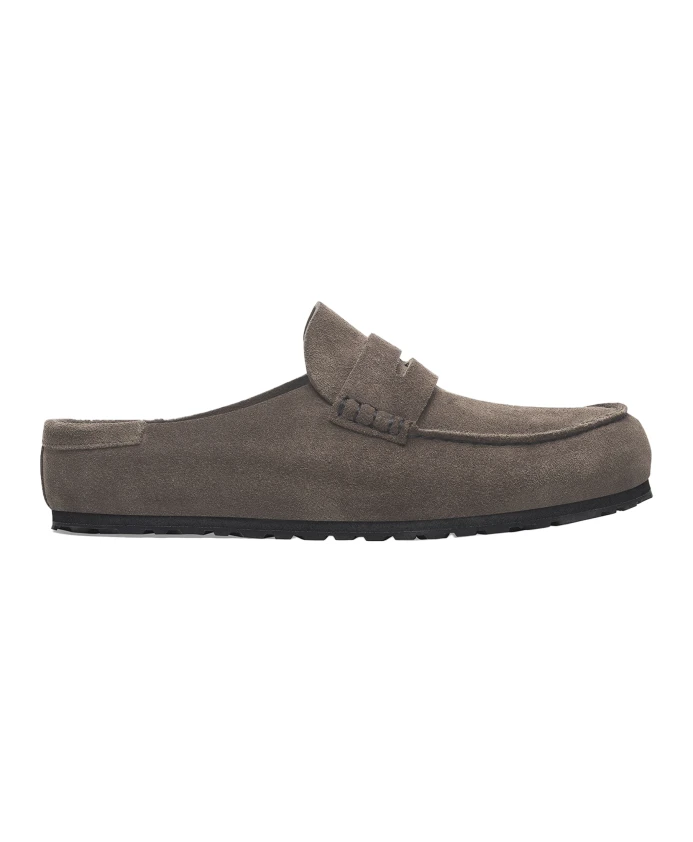 

Анатомические серые сандалии с замшевым верхом Birkenstock, серый