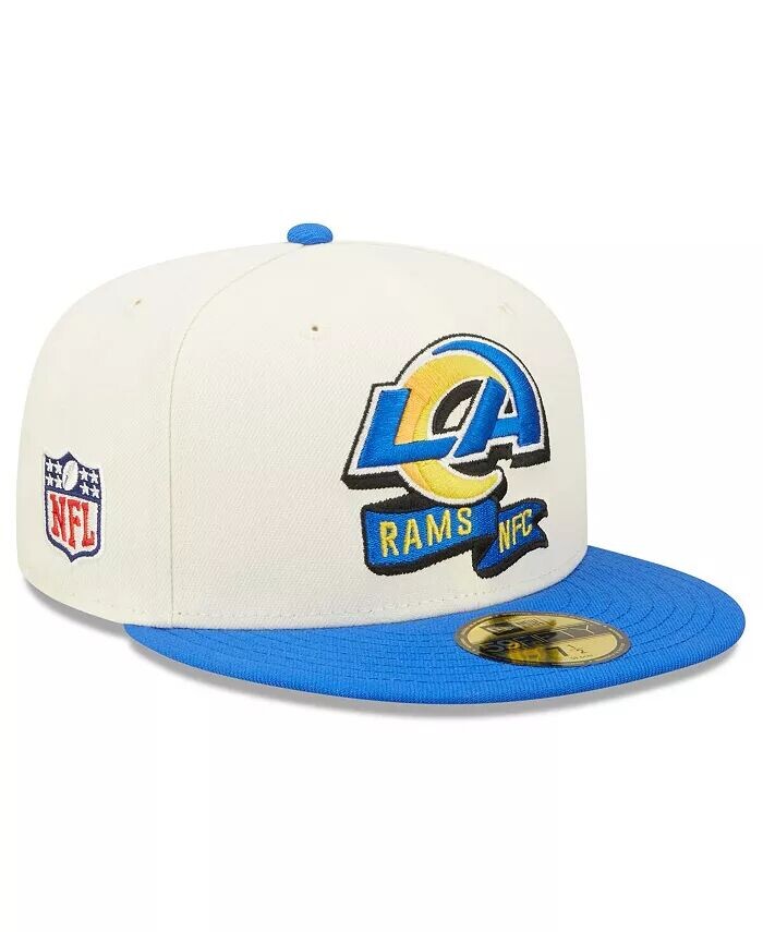 

Мужская кремовая кепка Royal Los Angeles Rams 2022 Sideline 59FIFTY New Era