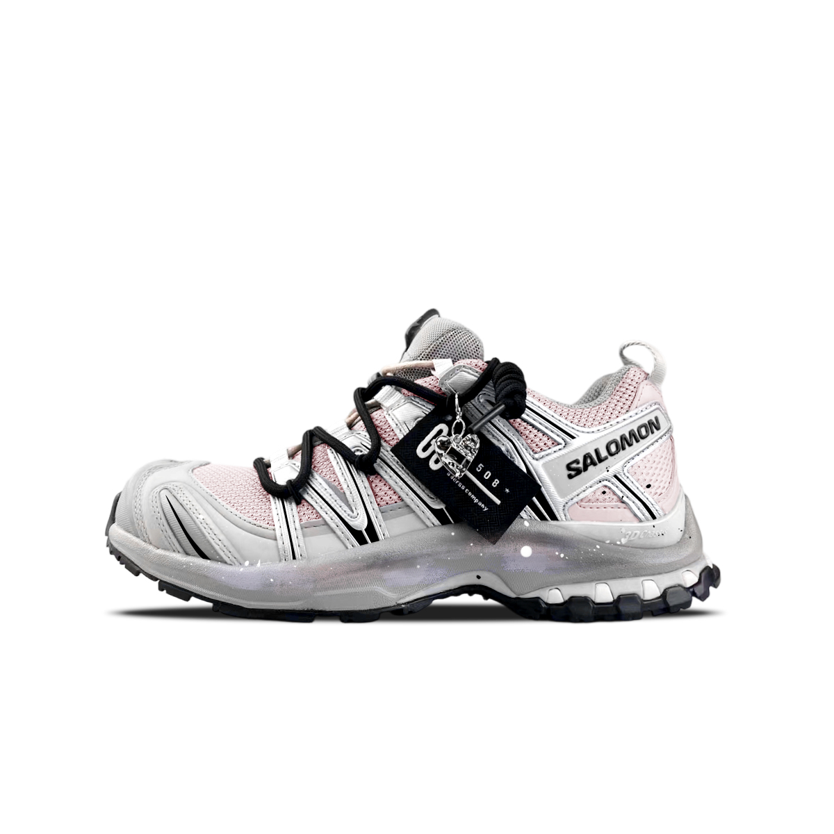 XA PRO 3D Cushioning Support Low top кроссовки для бега Unisex SALOMON, розовый-shopping bag — фото 3