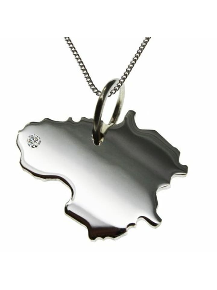 

Schmuckador Цепочка 50 см + Литва с бриллиантом из серебра 925 пробы