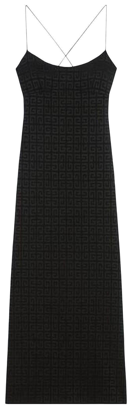 

Длинное платье-комбинация Givenchy, черное, черный